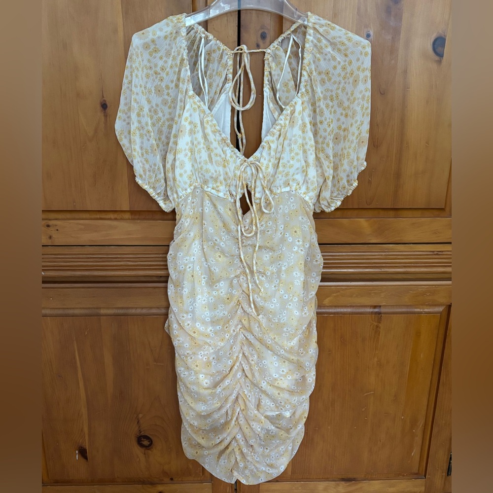 Free People ruched dress